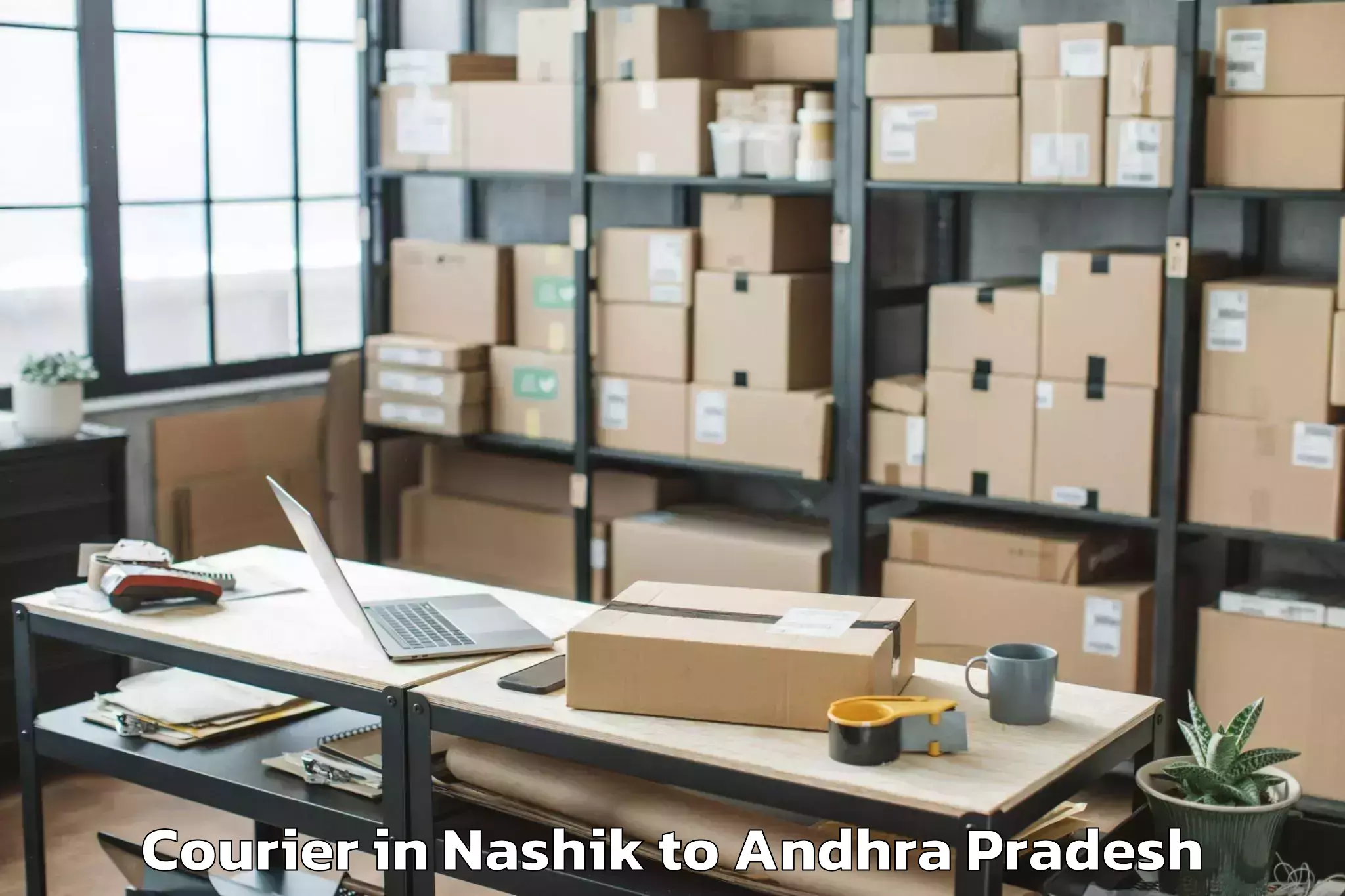 Easy Nashik to Dr Ysr Architecture And Fine A Courier Booking